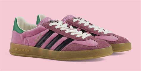 pink adidas sambas gucci